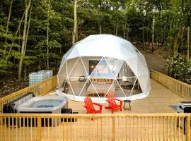 Luxury Glamping Domes & Chalet with Hot Tubs and Mountain Views in Augusta, WV