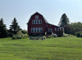 Family-Friendly Historic Barn Rental on Hobby Farm near Frederic, Wisconsin, Hotel in Frederic
