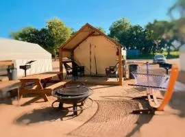 7 Son's Glamping Vacation in Kingsbury, TX