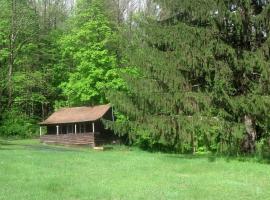 Superb Family Cabin with Mountain Views and Deck in Shandaken, New York, hotel en Shandaken