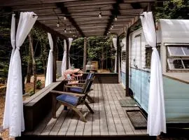 Dream Glamping at Adult-Only Vintage Camper Destination in Franklin, North Carolina