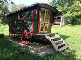 Romantically Rustic Gypsy Caravan Rental for Glamping in Floyd, Virginia, hotel Dugspurben