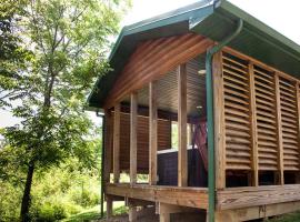 Impressive Secluded Cabin with Hot-tub in Herod, Illinois, hotel en Karbers Ridge