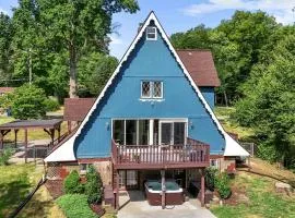 Riverfront A-Frame Retreat with Hot-Tub, Fire Pit and Dock in Maryland