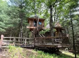 Eco-Friendly, Abstract Treehouse Surrounded by Wildlife and Hiking Trails For a Special Getaway in Sparrow Bush, New York