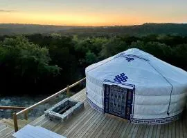 Secluded Romantic Yurt with Amazing Views in Dripping Springs, Texas