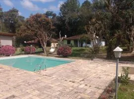 Chalé vista da piscina 8