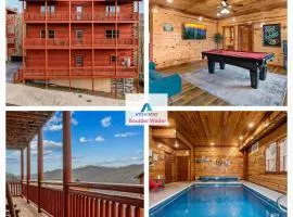NewListing! Mtn View, Pvt Heated Pool, Theater, GameRoom, BBQ, Hot Tub, 6 bedroom with attached Bath, Sleeps-12