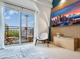 Designer Penthouse Space Needle View & Walk to Everything, apartm&aacute;n v destinaci Seattle