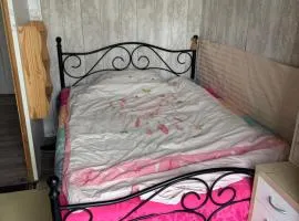 Petite Chambre simple avec un lit double à Orly ville