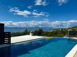 Modern villa with swimming pool and sea view