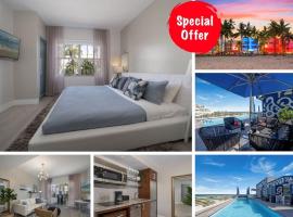 Ocean Drive Retreat - Beach Access & Rooftop Pool, ξενοδοχείο στο Μαϊάμι Μπιτς