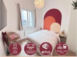 SYLOU - Centre historique, 4 personnes, Climatisation, Netflix, Comédie, Tramway, Gare
