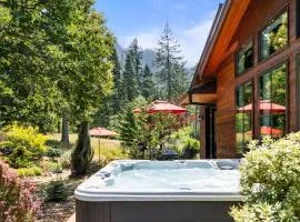 Mountain-View Retreat with Hot Tub & Waterfalls