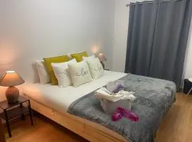 Quarto flexível ideal para amigos ou casais com sala e cozinha