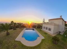Luxury Villa 4-Bedroom Estate with Panoramic Tanger Bay Sea View, Private Pool, Garden