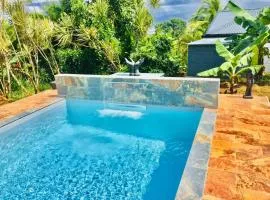Appartement tropical avec piscine et jardin à Sainte-Rose