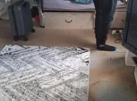 Overnight stay in a home and will share the kitchen and bathroom