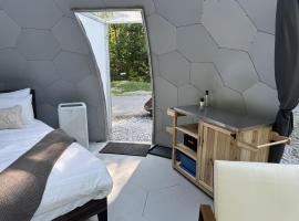 Rare Mirrored Glamping Dome，Severn的豪華帳蓬