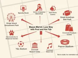 Mason Marvel Luxe Stay with Pool and Hot Tub