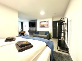 Luxx Home Ulm 01-n&auml;he Universit&auml;t-Kliniken-Parken-K&uuml;che-WLAN, apartment in Ulm