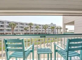 Steps to Galveston Beach Corner-Unit Condo!