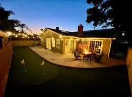 CA4 House Family Oasis Golf Fire Pit & Games