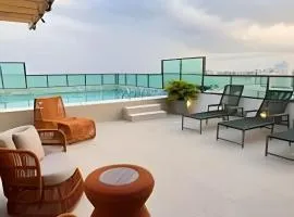 Apê 100 metros do mar - Praia