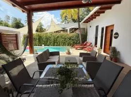1 BohoChic Villa wPrivate Pool BBQ Surf Relax in El Tunco