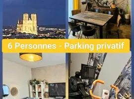 Reims Center Cathedral View