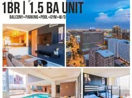 Tranquil 1BR with Parking Gym Pool