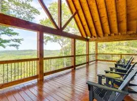 Deck, Panoramic Views Serene Mineral Bluff Cabin!