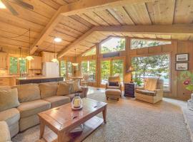 Waterfront Escape on Big Sand Lake with Private Dock, hotel in Minong