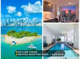 Sky-high1 BR Downtown Miami's heart - Pool & Gym