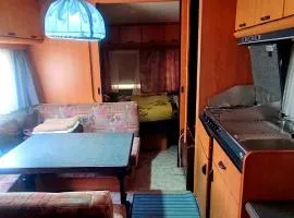 Caravan in the backyard
