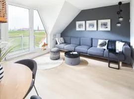 Deichloft - mit Watt- und Hafenblick