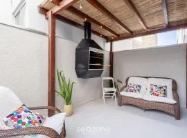 Apto c/ Churrasqueira a 230 m da Praia SHA0104