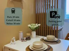 Le Perchoir - Studio cosy mezzanine, parking et WiFi - Paris Sud