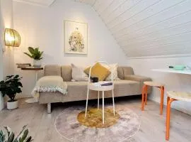 Cozy loft with king bed in the middle of town