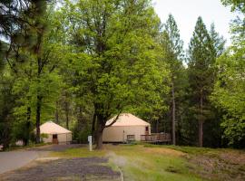 Yosemite Lakes Yurts, hotel a Harden Flat