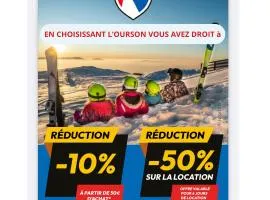 L'Ourson skis aux pieds