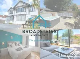Broadstairs Apartments with luxurious 4-person communal hot tub - sleeps up to 20 people