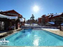 ARC 1950 - Appartement 6 personnes - Départ ski aux pieds - Sauna, Hammam, Jacuzzi, Piscine chauffée