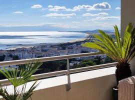 L'ESCAPADE, Vue mer Exceptionnelle, Standing, Piscine, Tennis, Climatisation, Parking, hotel en Sète