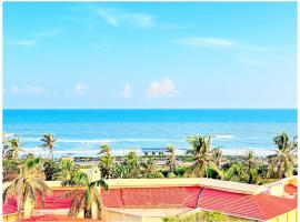 SEA VIEW from ROOFTOP- GOLDEN BEACH- SWARGADWAR GARDEN - LIGHT HOUSE BEACH- Bengali Market - U K Suit & Palace - Lift & Parking Facilities - Fully Air Conditioned Hotel in Prime location, beach hotel in Puri