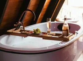 Chalé Luxo com Jacuzzi Privativa na Natureza
