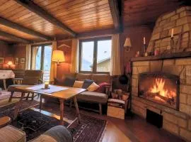 Chalet cosy, vue Alpes, cheminée & grande terrasse