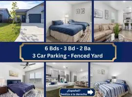 NEW 1 Story Townhome 6 BDs 5 Mile Baylor Scott & White Fenced Backyard - Professionally Managed by Stay Albatross