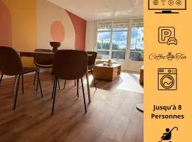 Central, 2 à 8 Pers, Spacieux, Parking privée, Freewifi, Fibre HD