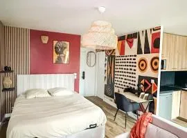 L'Ethnik Spot- studio cosy proche Paris et Stade de France - parking privé